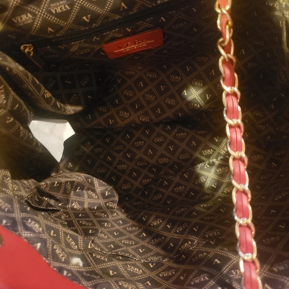 Vera woven cherry colored bag - Picture 4 of 5